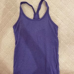 Dark purple size 8 Lululemon Ribbed Tank top